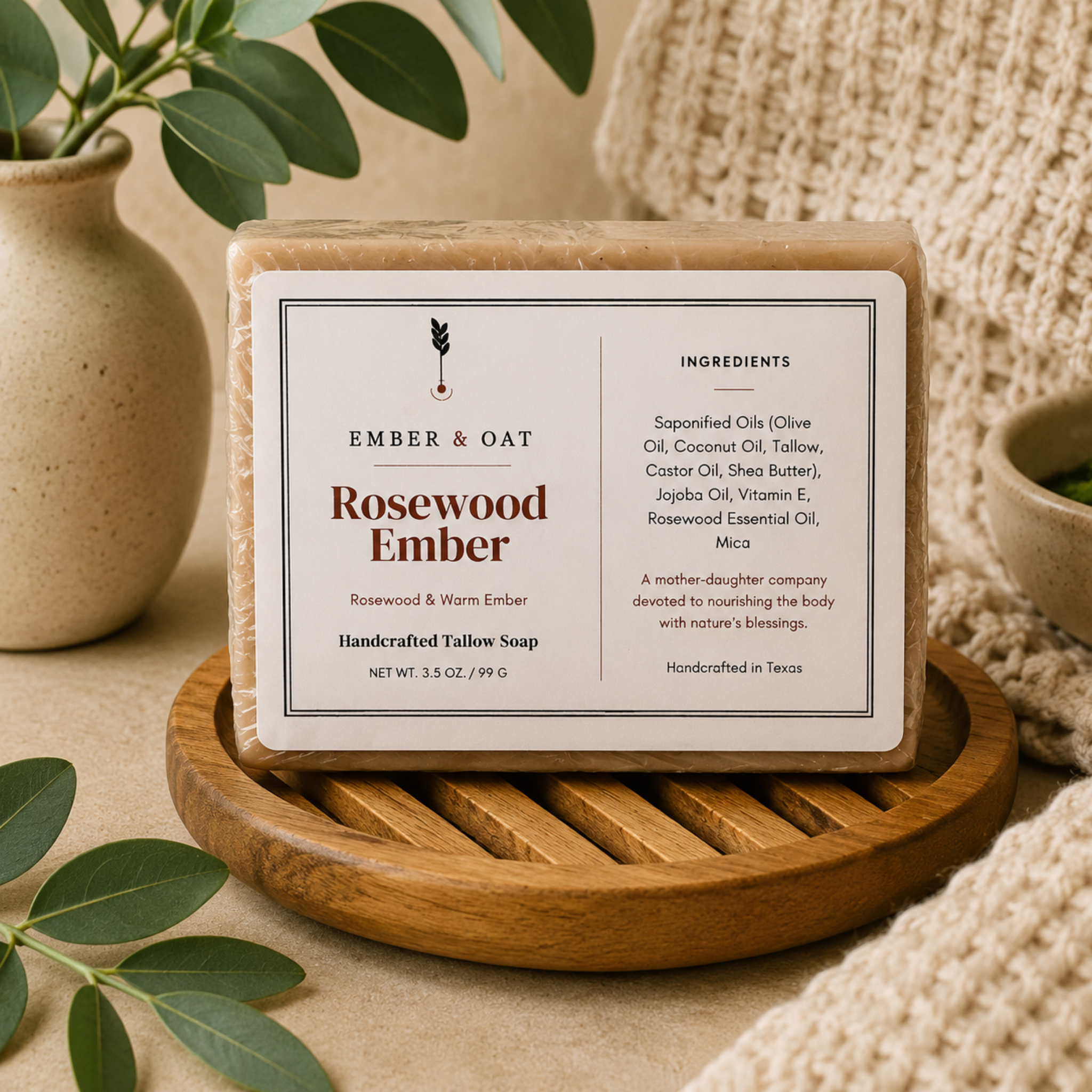 Rosewood Ember — Rosewood Tallow Soap